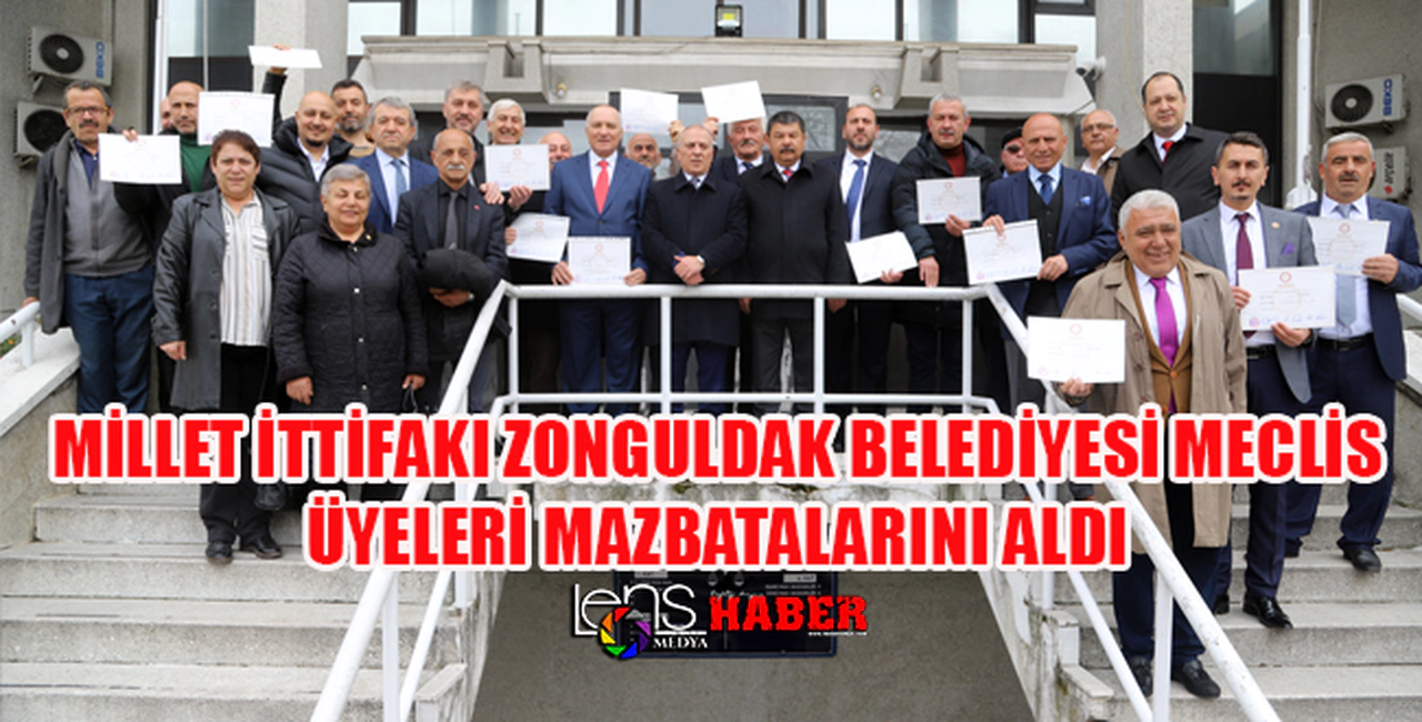 Millet İttifakı Belediye Meclis üyeleri mazbatalarını aldı.