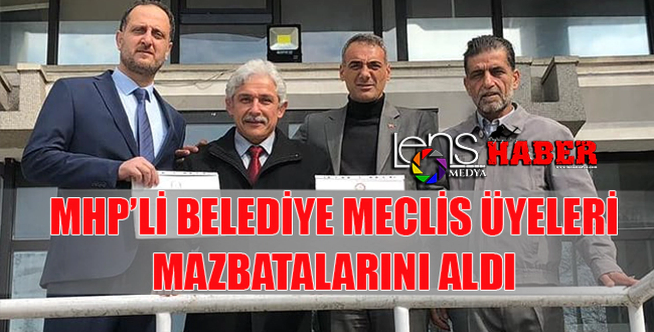 MHP'li Belediye Meclis Üyeleri Mazbatalarını Aldı...
