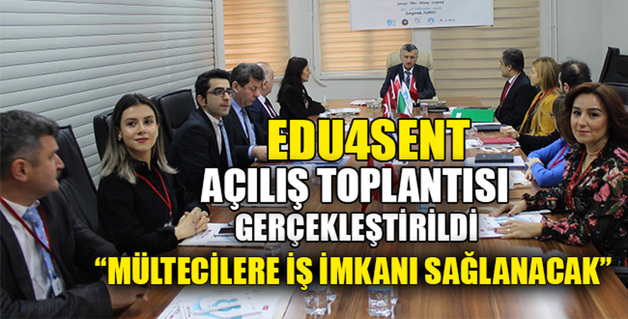 "MÜLTECİLERE İŞ İMKANI SAĞLANACAK"