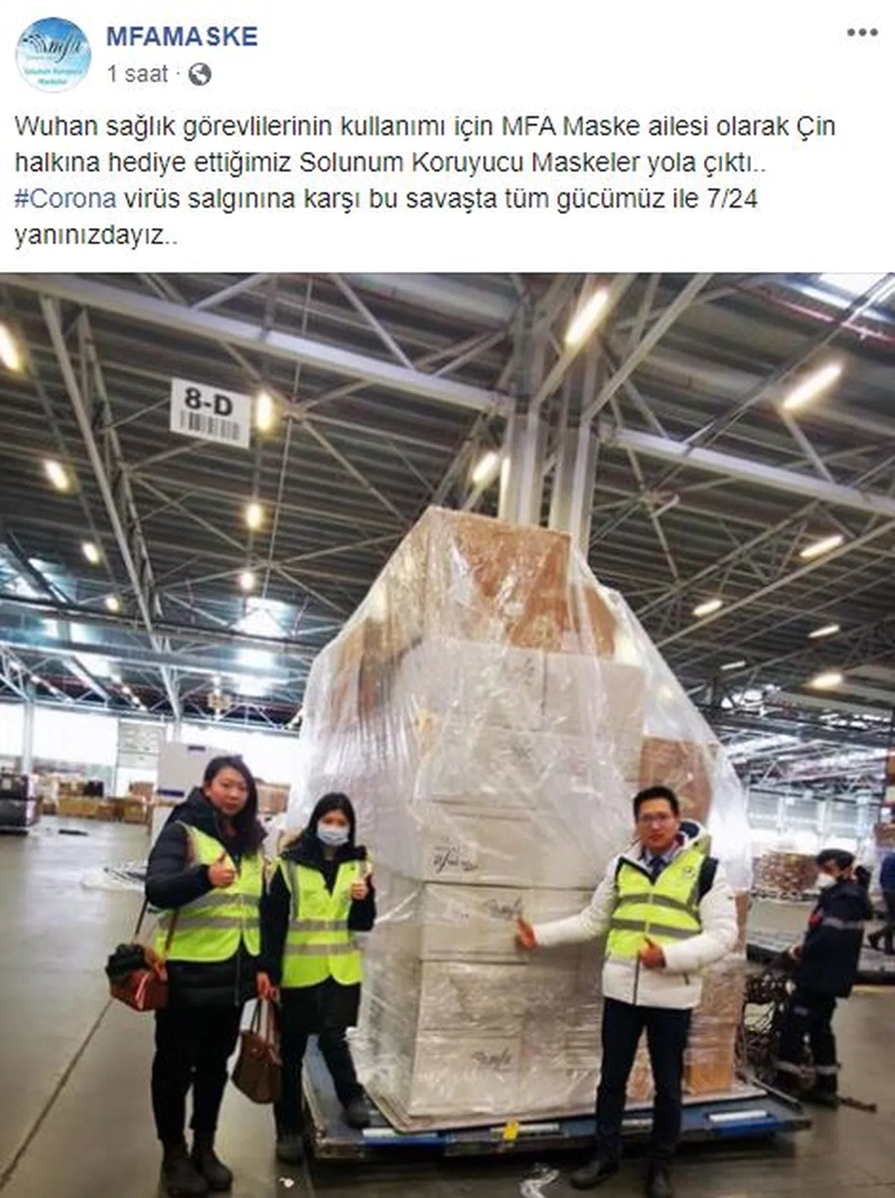 MFA MASKE 24 SAAT ÜRETİME GEÇTİ