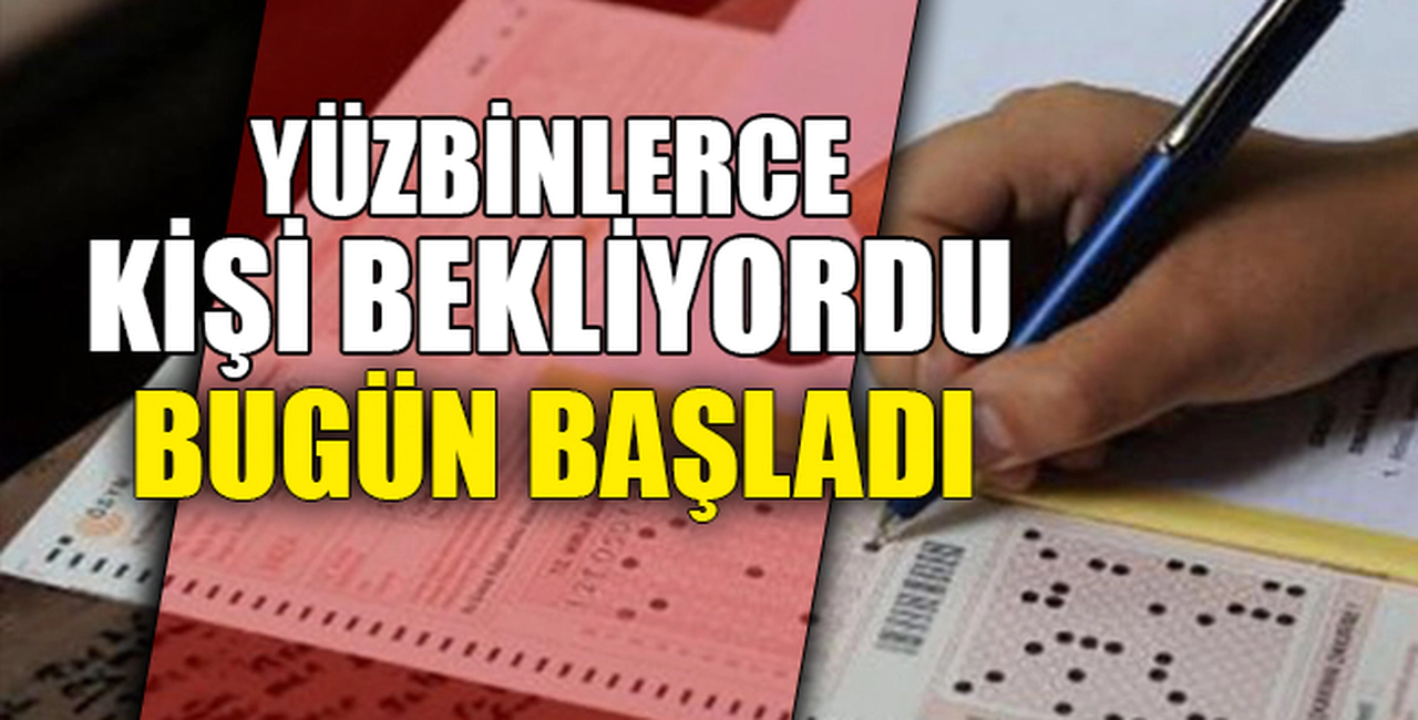 YÜZBİNLERCE KİŞİ BEKLİYORDU