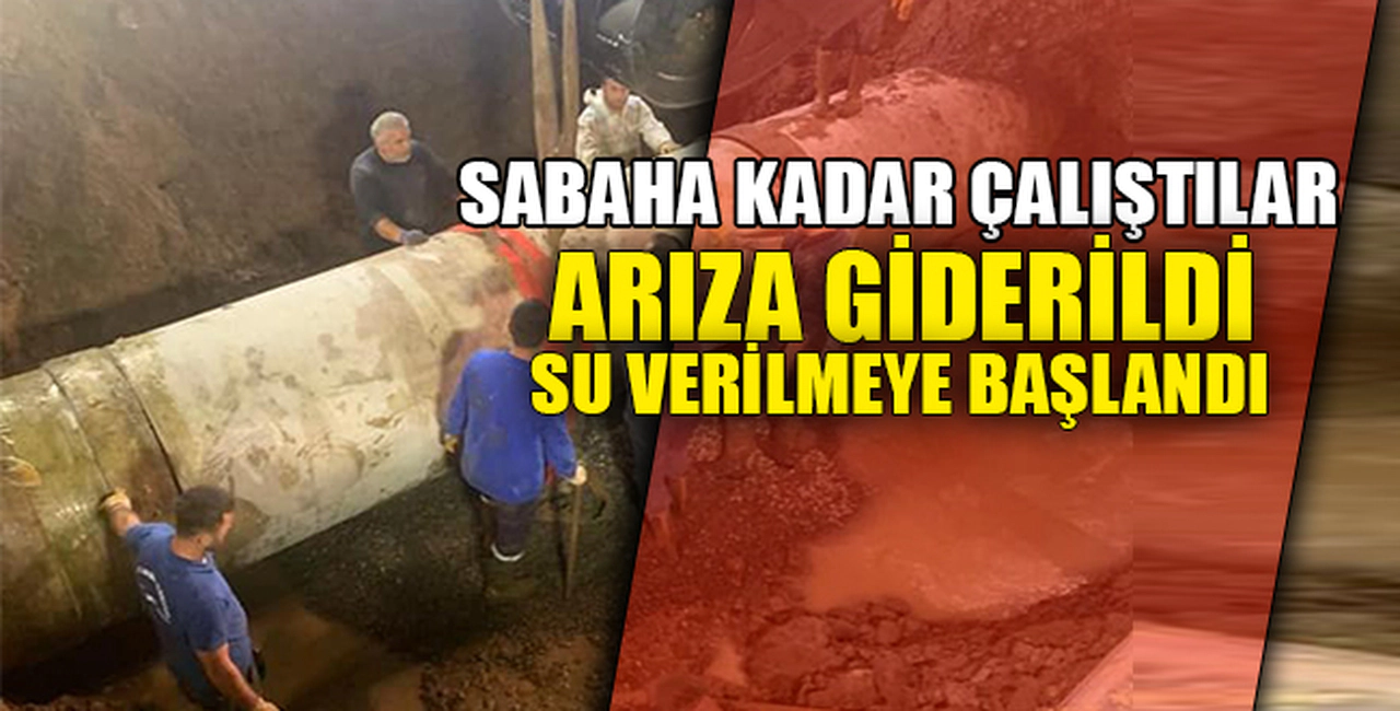 SU KESİNTİSİ GİDERİLDİ.