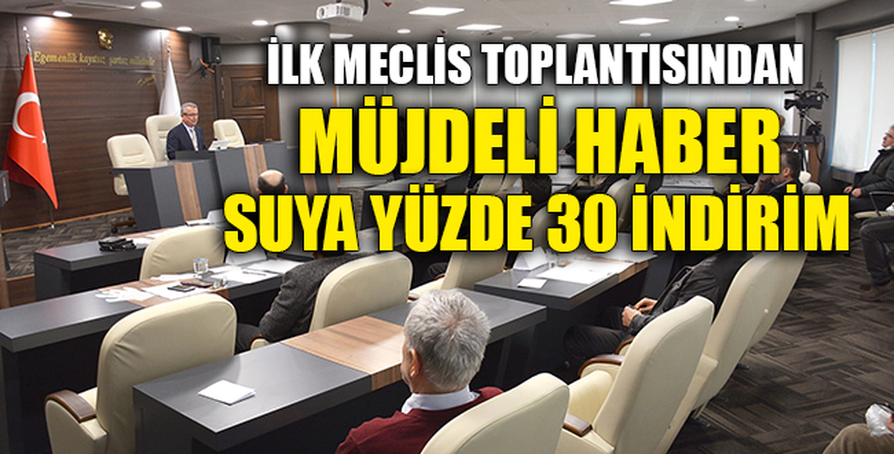 SUYA YÜZDE 30 İNDİRİM