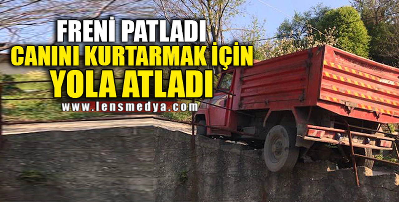 CANINI KURTARMAK İÇİN YOLA ATLADI