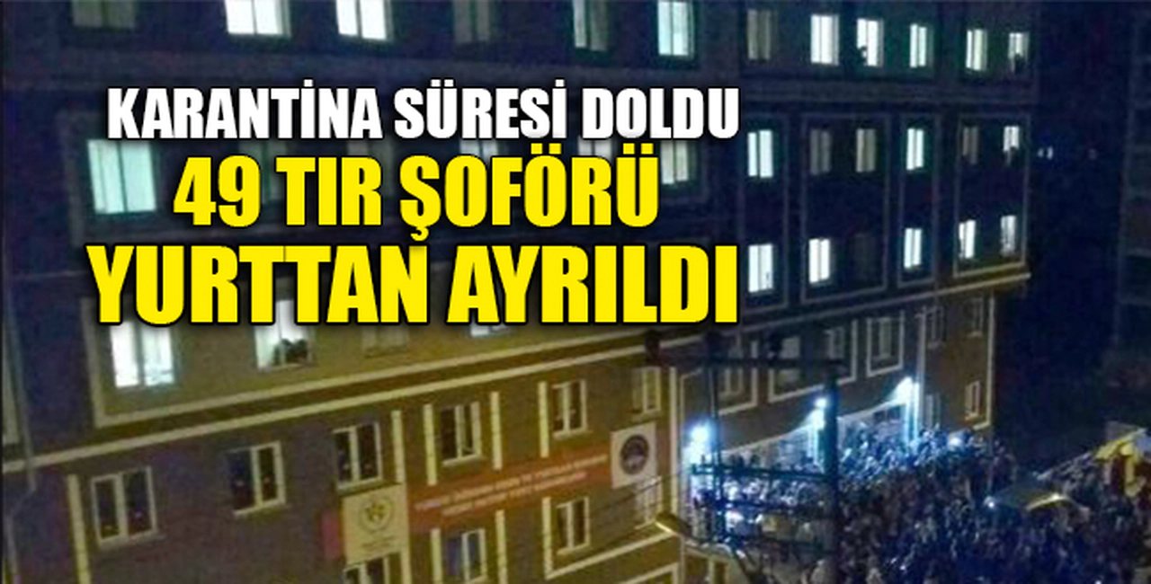 TIR ŞOFÖRLERİ YURTTAN AYRILDI