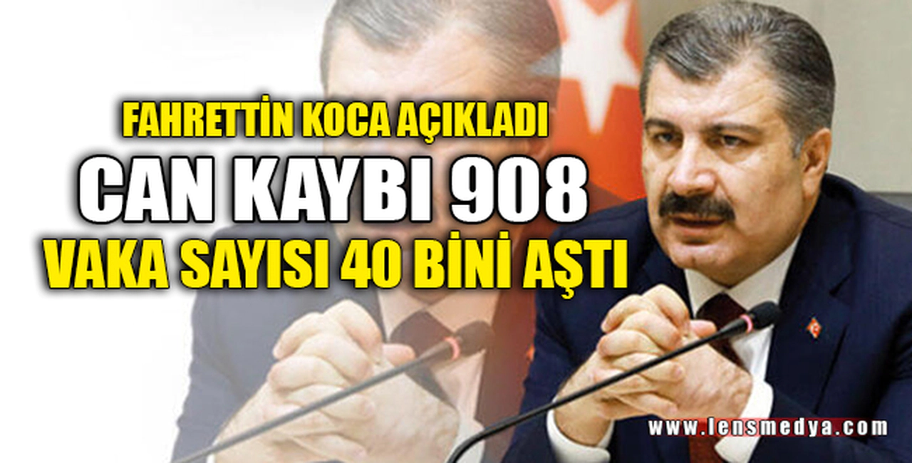 VAKA SAYISI 40 BİNİ AŞTI