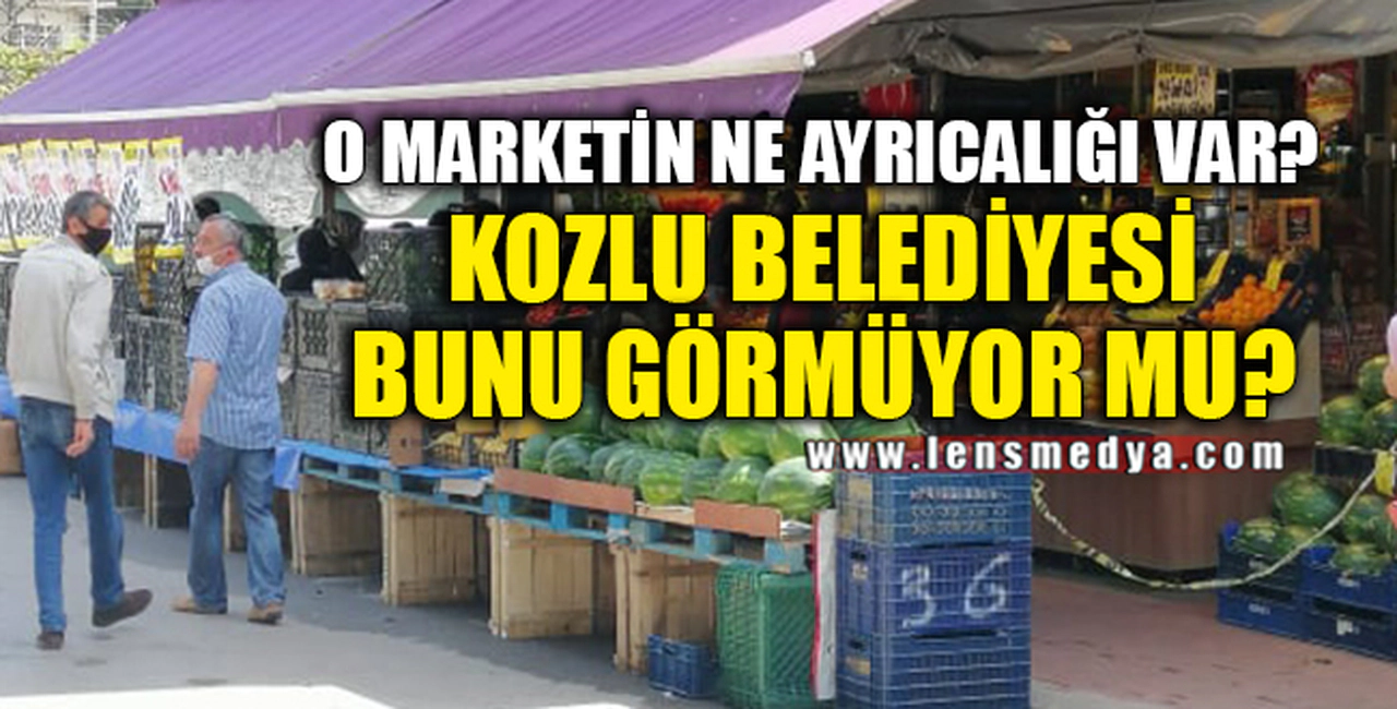 KOZLU BELEDİYESİ BUNU GÖRMÜYOR MU?