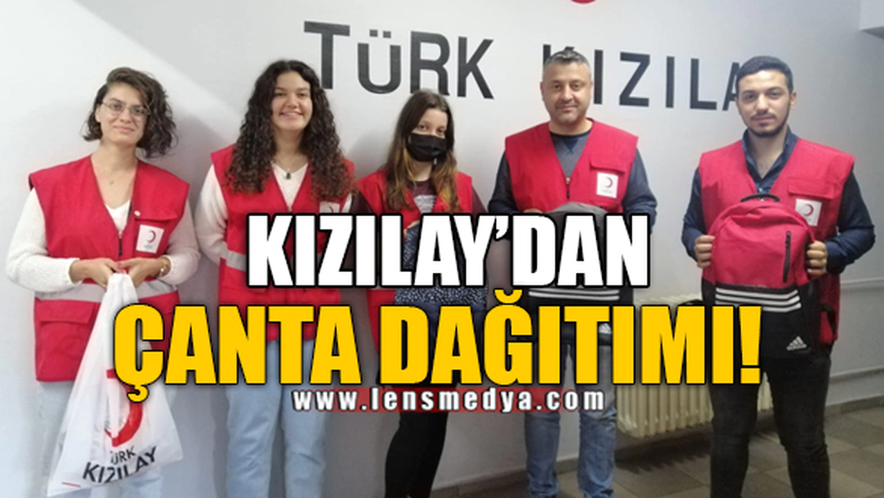 KIZILAY'DAN ÇANTA DAĞITIMI!