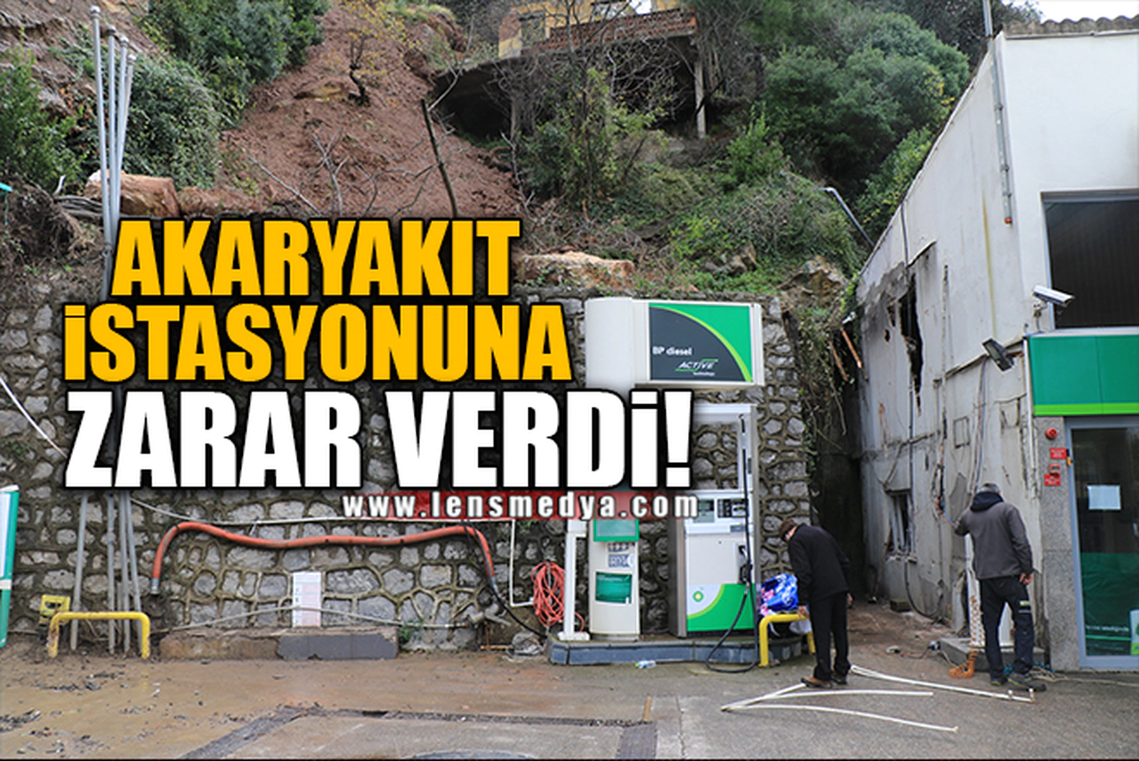 AKARYAKIT İSTASYONUNA ZARAR VERDİ!