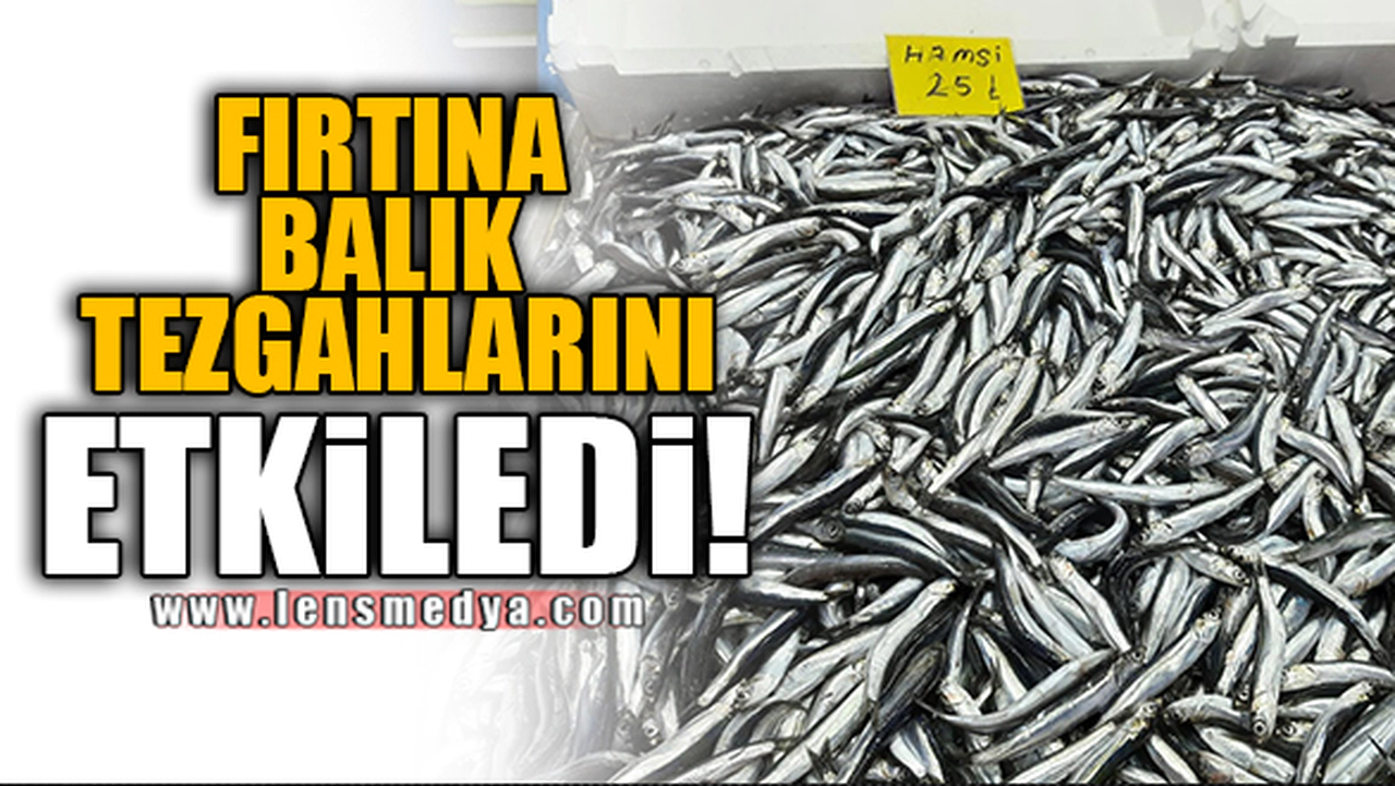 FIRTINA BALIK TEZGAHLARINI ETKİLEDİ!