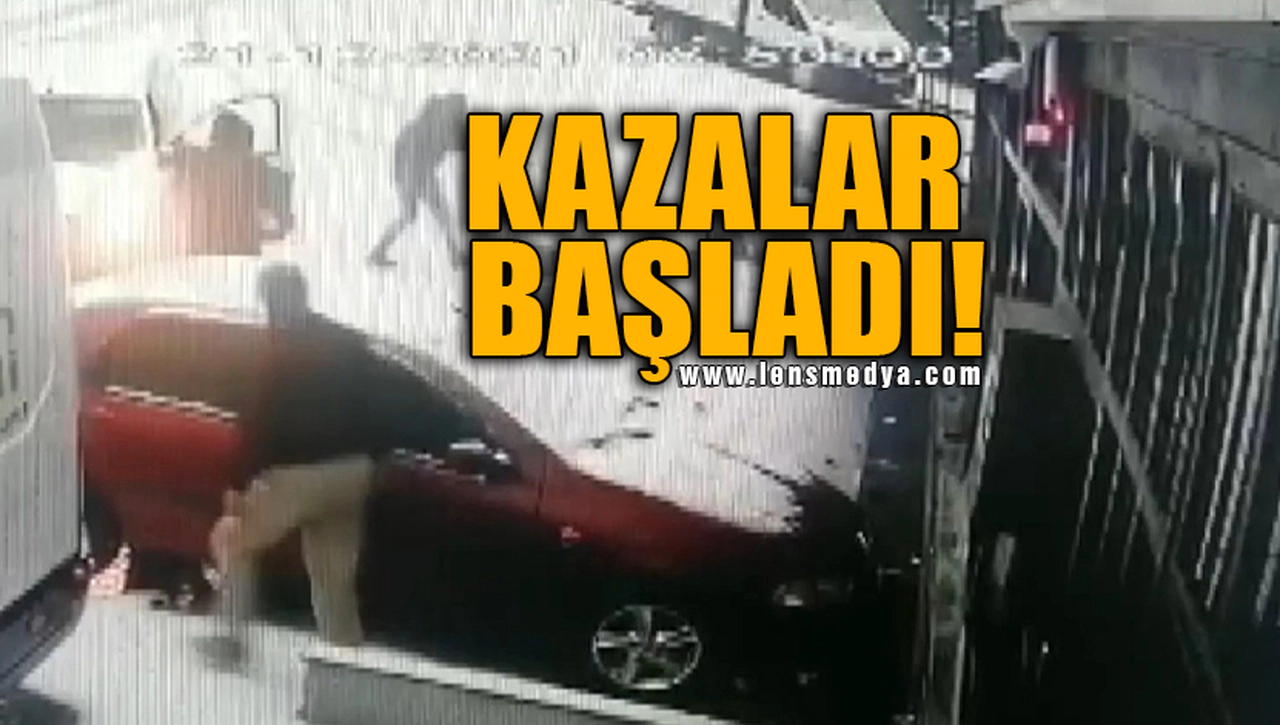 DİREKSİYON HAKİMİYETİNİ KAYBEDEN SÜRÜCÜ DUVARA ÇARPTI!