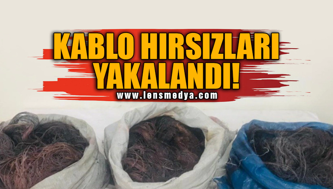 KABLO HIRSIZLARI YAKALANDI!