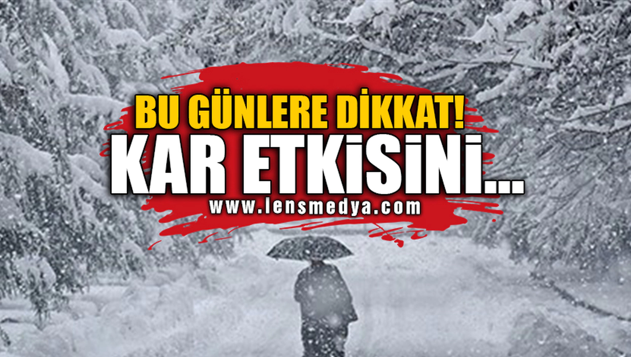 DİKKAT! KAR ETKİSİNİ...