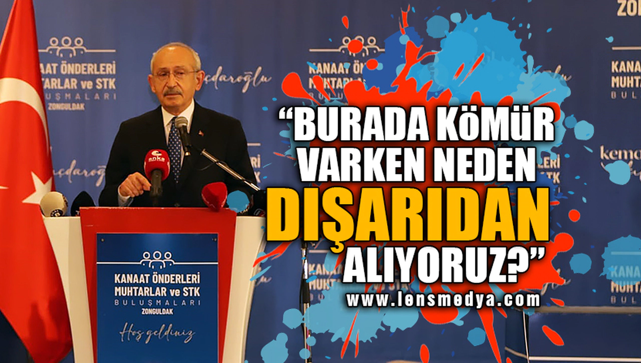 "BURADA KÖMÜR VARKEN NEDEN DIŞARIDAN ALIYORUZ?"