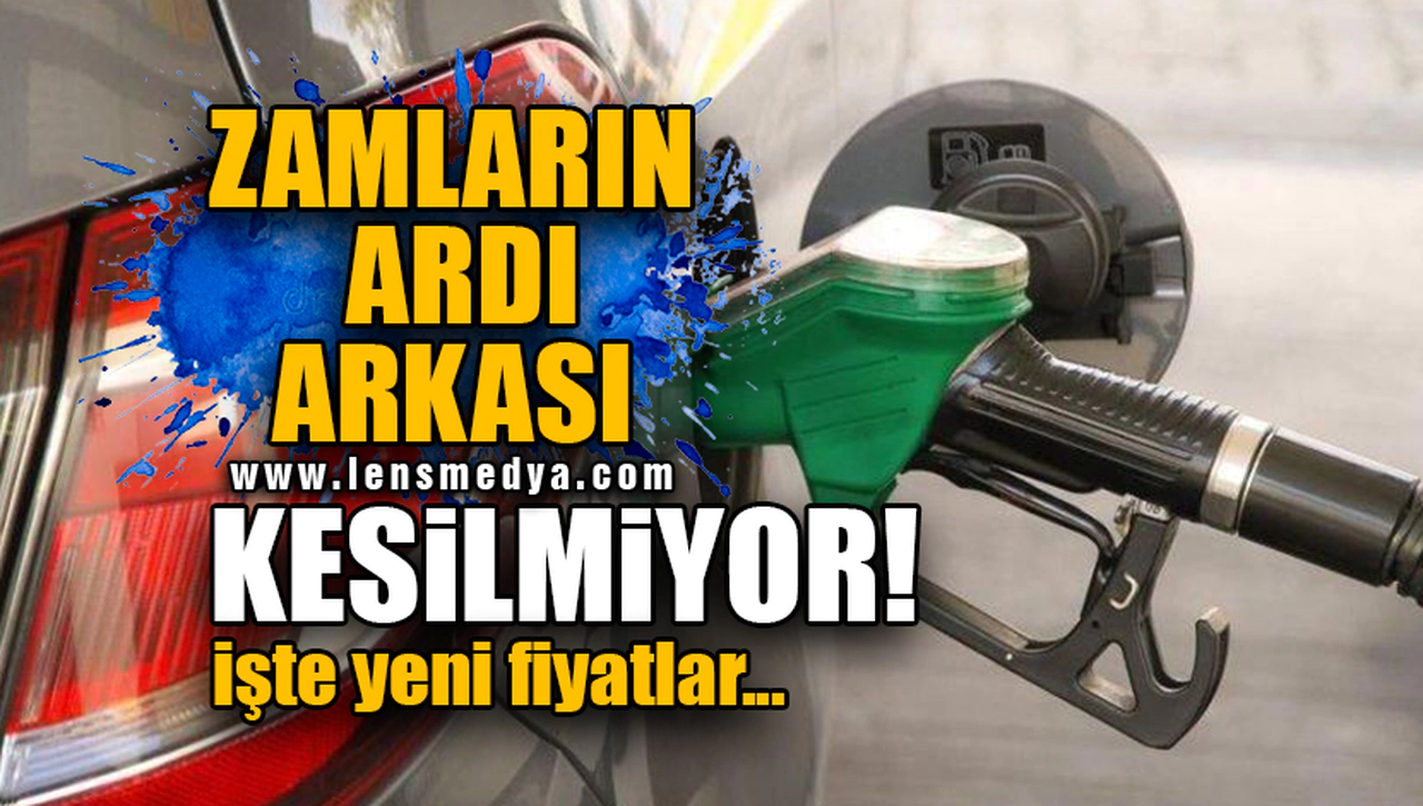 ZAMLARIN ARDI ARKASI KESİLMİYOR! MOTORİNE YİNE BÜYÜK ZAM!