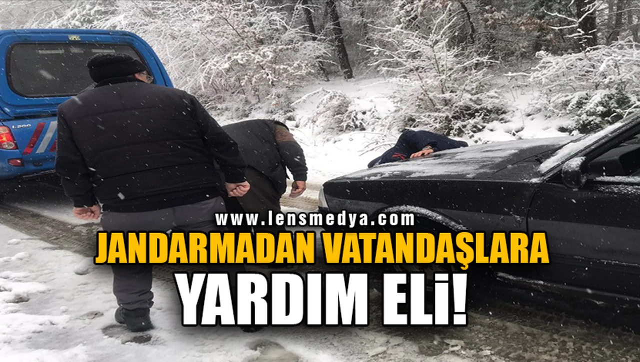 JANDARMADAN VATANDAŞLARA YARDIM ELİ!