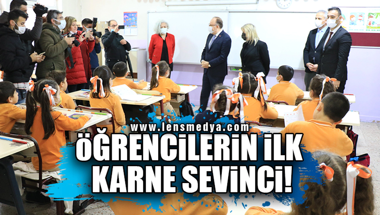 ÖĞRENCİLERİN İLK KARNE SEVİNCİ!