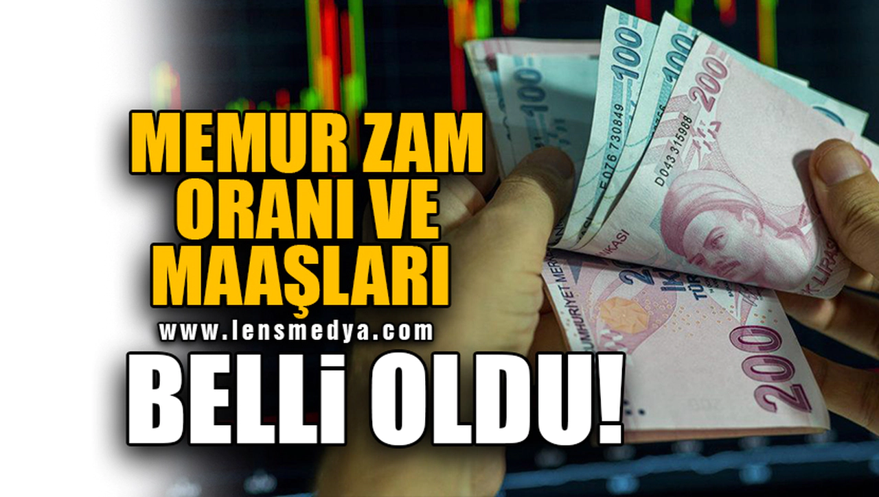 MEMUR ZAM ORANI VE MAAŞLARI BELLİ OLDU!