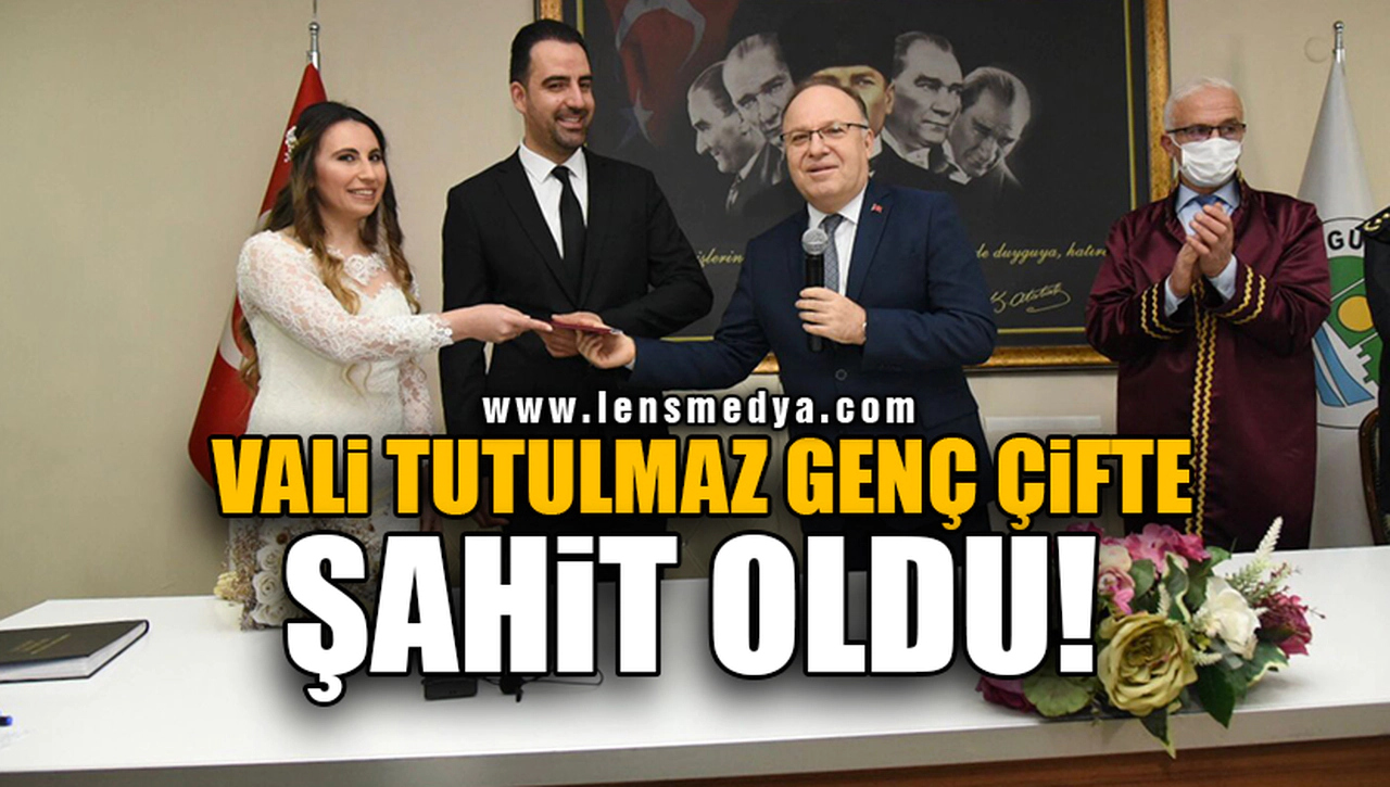 VALİ TUTULMAZ GENÇ ÇİFTE ŞAHİT OLDU!