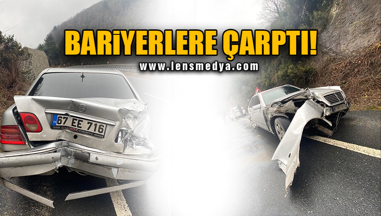 BARİYERLERE ÇARPTI!