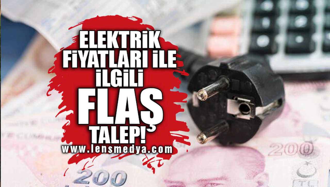 ELEKTRİK FİYATLARI İLE İLGİLİ FLAŞ TALEP!