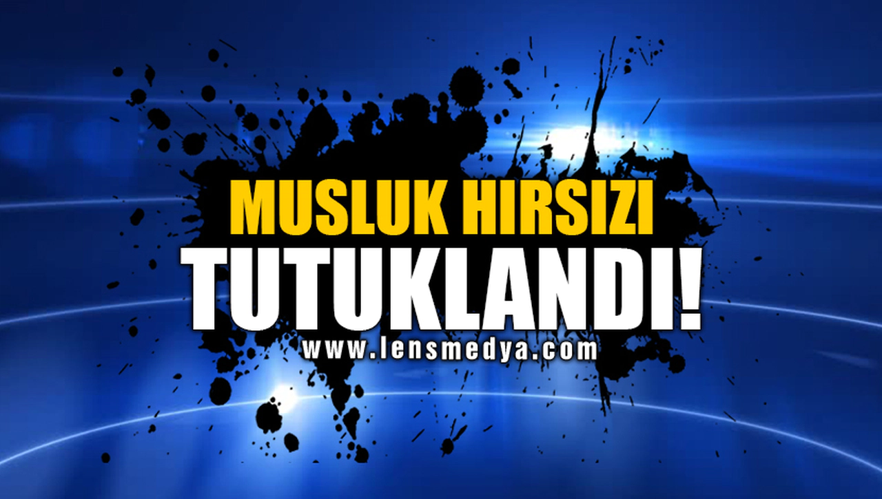 MUSLUK HIRSIZI TUTUKLANDI!