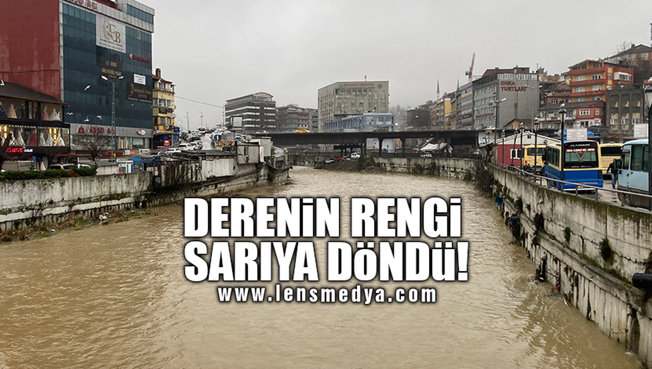 DERENİN RENGİ SARIYA DÖNDÜ!