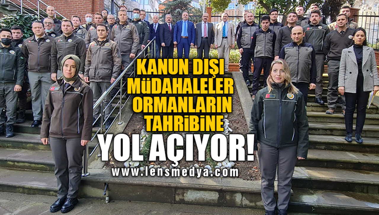 KANUN DIŞI MÜDAHALELER ORMANLARIN TAHRİBİNE YOL AÇIYOR!