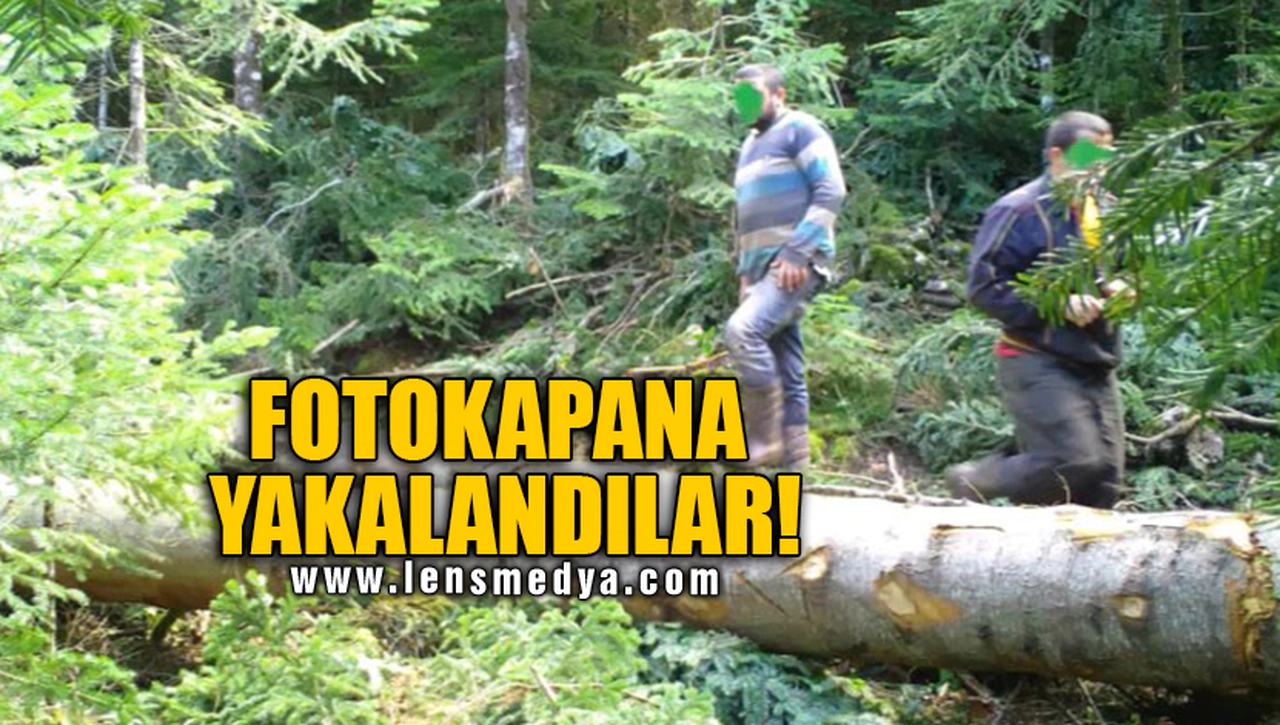 FOTOKAPANA YAKALANDILAR!