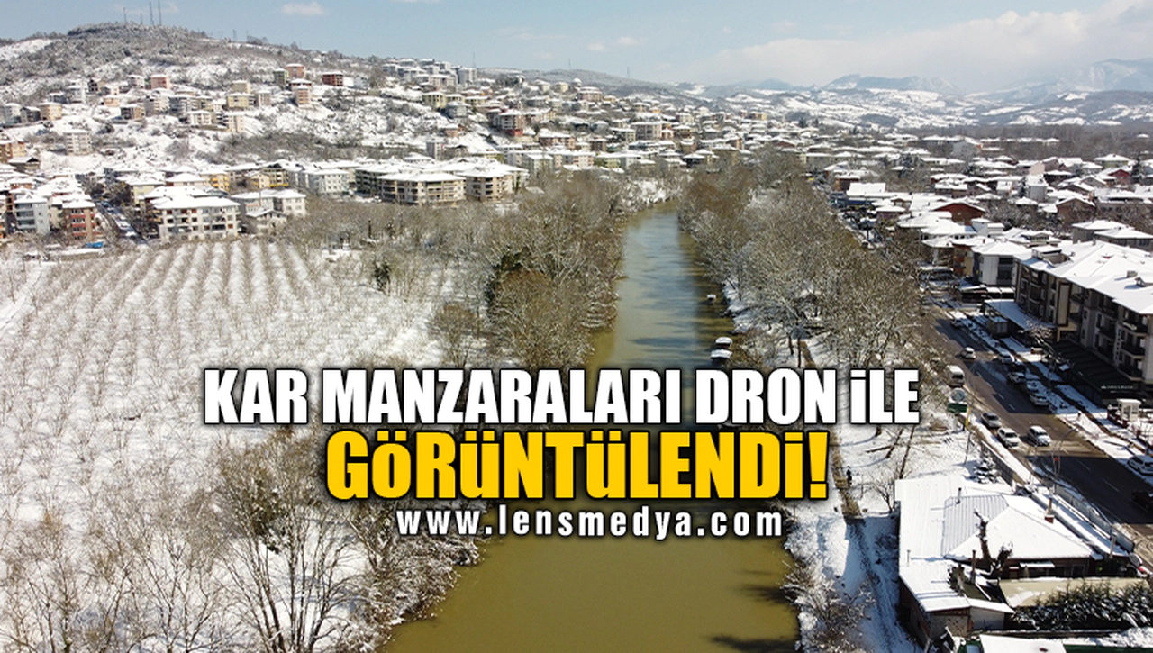 KAR MANZARALARI DRON İLE GÖRÜNTÜLENDİ!