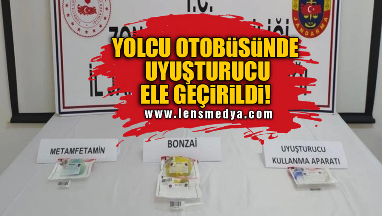YOLCU OTOBÜSÜNDE UYUŞTURUCU ELE GEÇİRİLDİ!