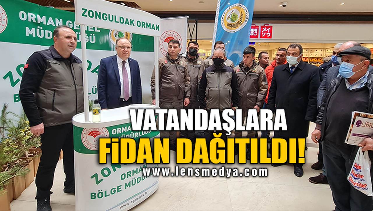 VATANDAŞLARA FİDAN DAĞITILDI!