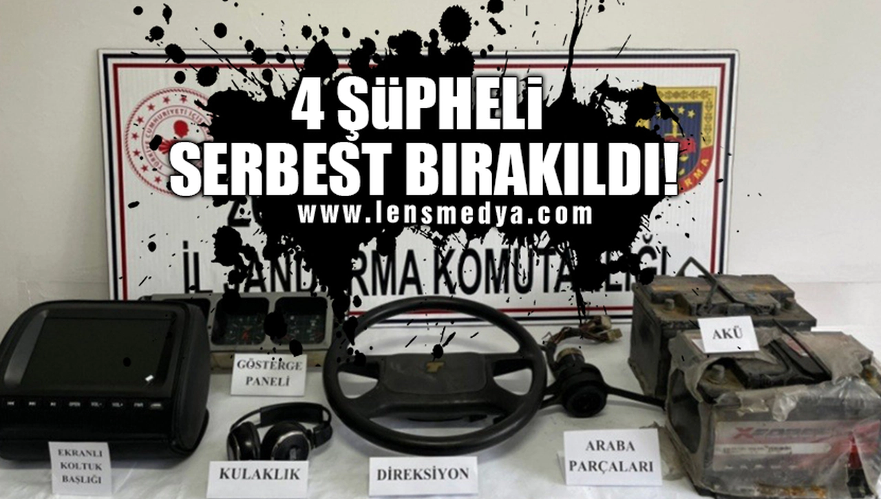 4 ŞÜPHELİ SERBEST BIRAKILDI!