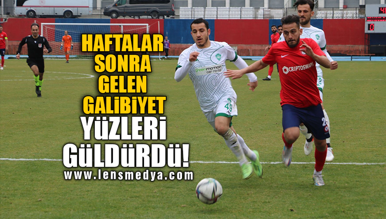 HAFTALAR SONRA GELEN GALİBİYET YÜZLERİ GÜLDÜRDÜ!