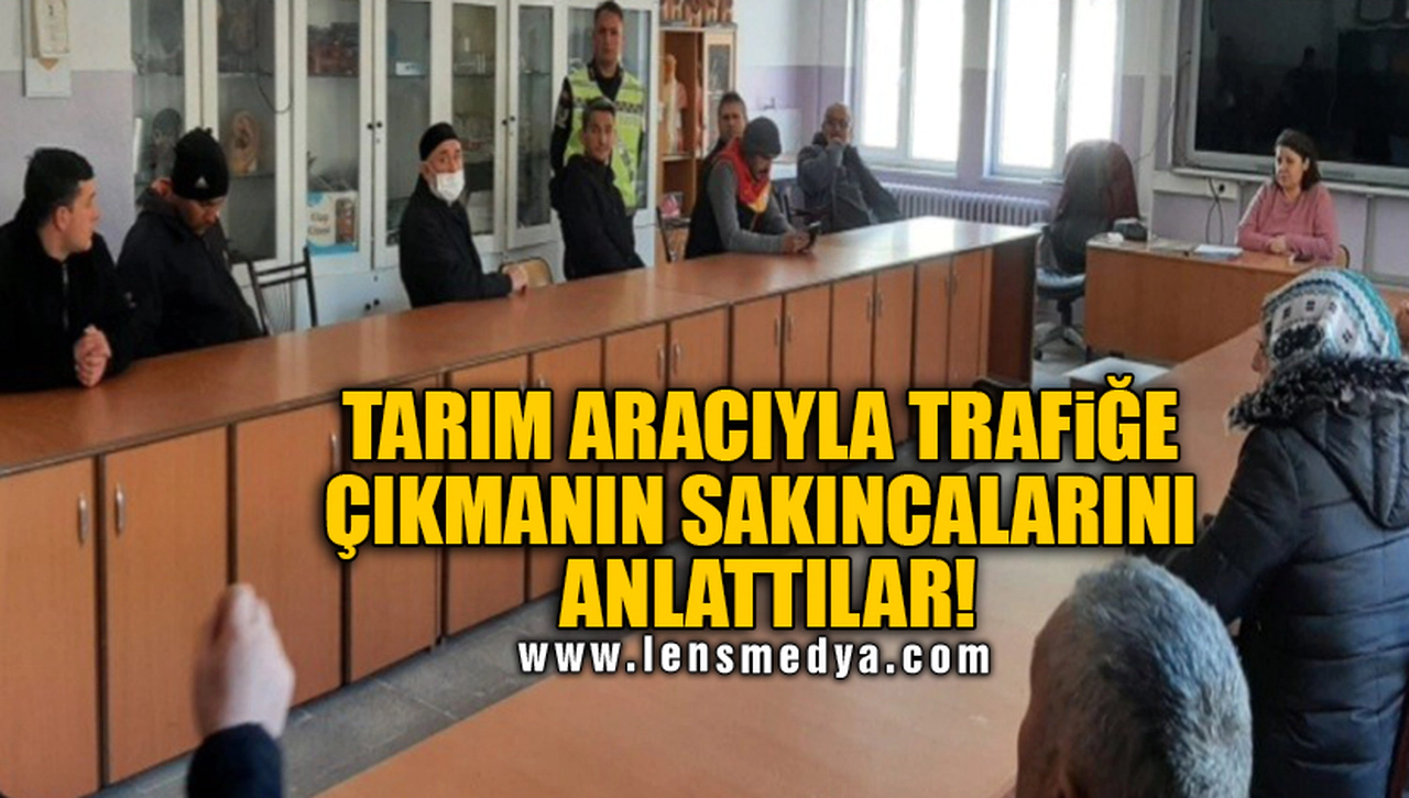 TARIM ARACIYLA TRAFİĞE ÇIKMANIN SAKINCALARINI ANLATTILAR!