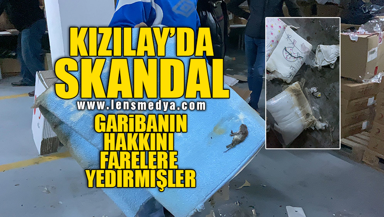 KIZILAY'DA SKANDAL! GARİBANIN MALINI FARELERE YEDİRMİŞLER!