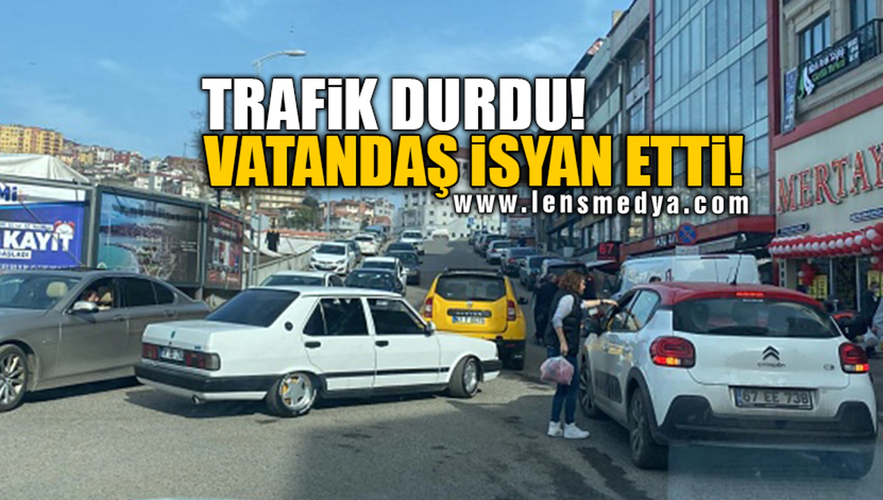 TRAFİK DURDU! VATANDAŞ İSYAN ETTİ!