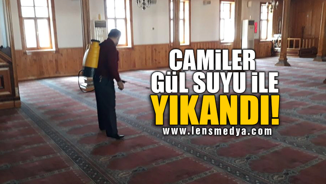 CAMİLER GÜL SUYU İLE YIKANDI!