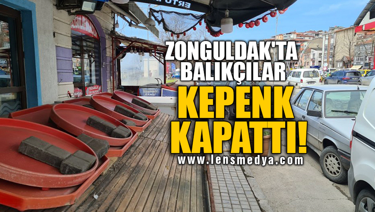 ZONGULDAK'TA BALIKÇILAR KEPENK KAPATTI!