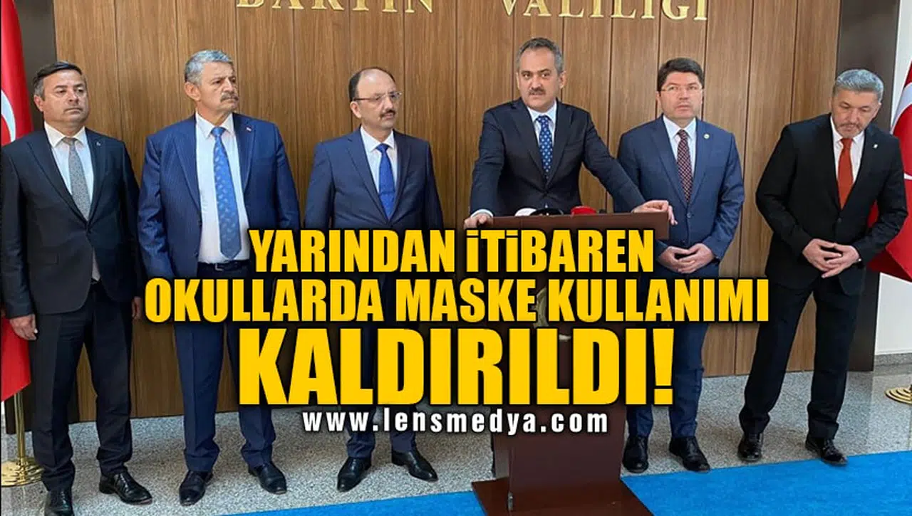 YARINDAN İTİBAREN OKULLARDA MASKE KULLANIMI KALDIRILDI!