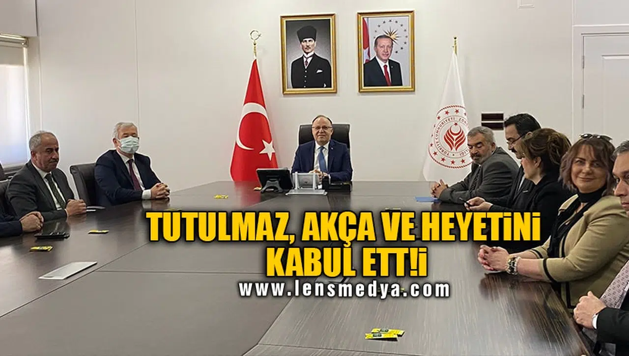 TUTULMAZ, AKÇA VE HEYETİNİ KABUL ETTİ!