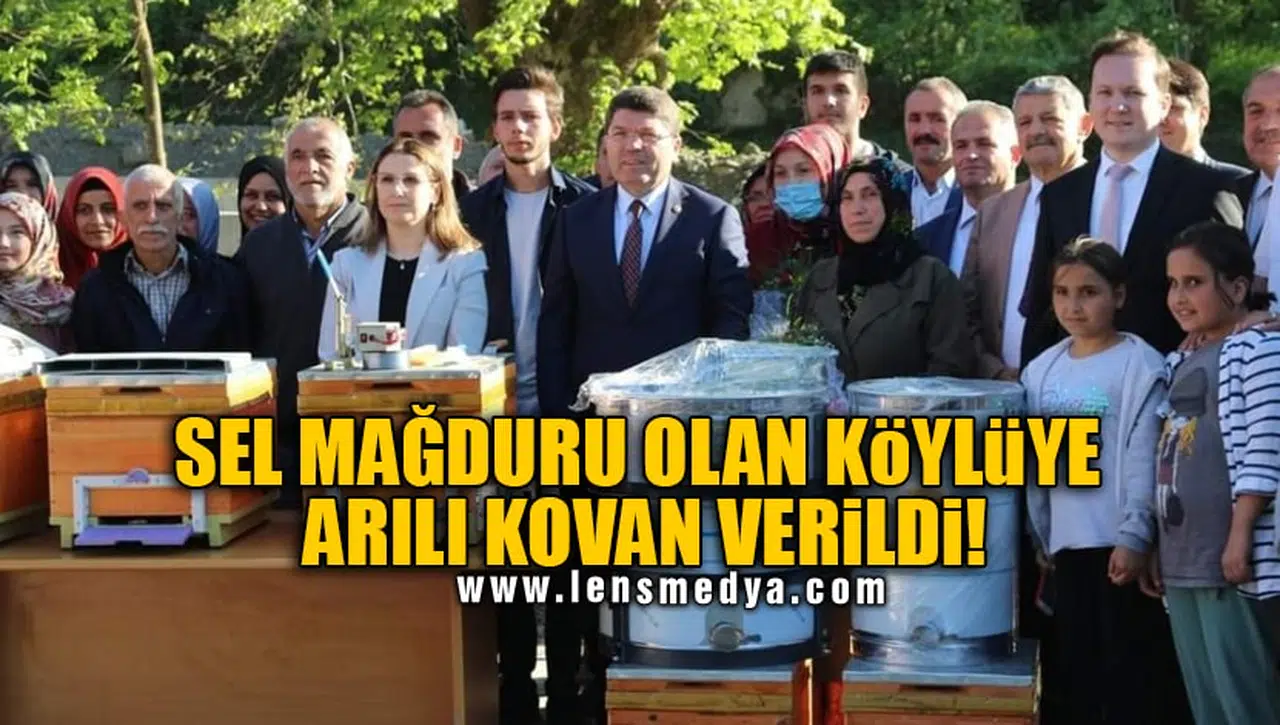 SEL MAĞDURU OLAN KÖYLÜYE ARILI KOVAN VERİLDİ!