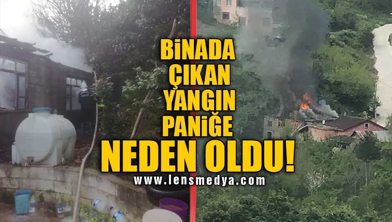 BİNADA ÇIKAN YANGIN PANİĞE NEDEN OLDU!