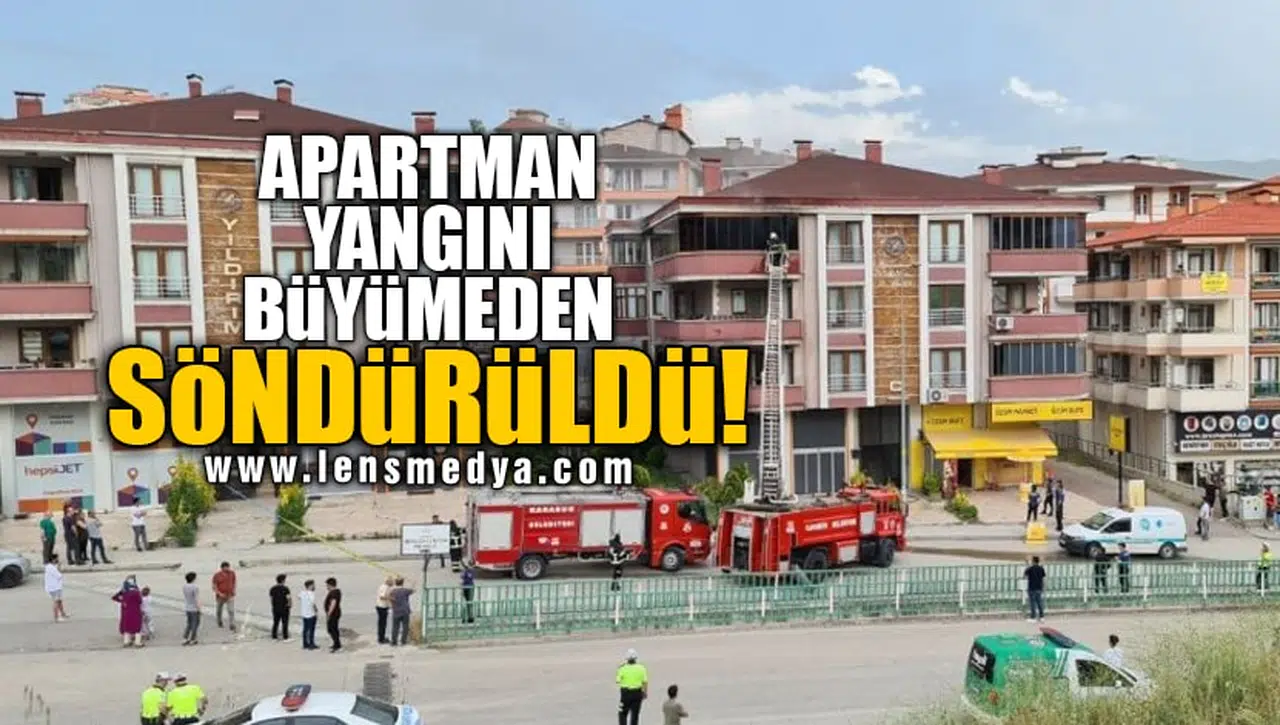 APARTMAN YANGINI BÜYÜMEDEN SÖNDÜRÜLDÜ!