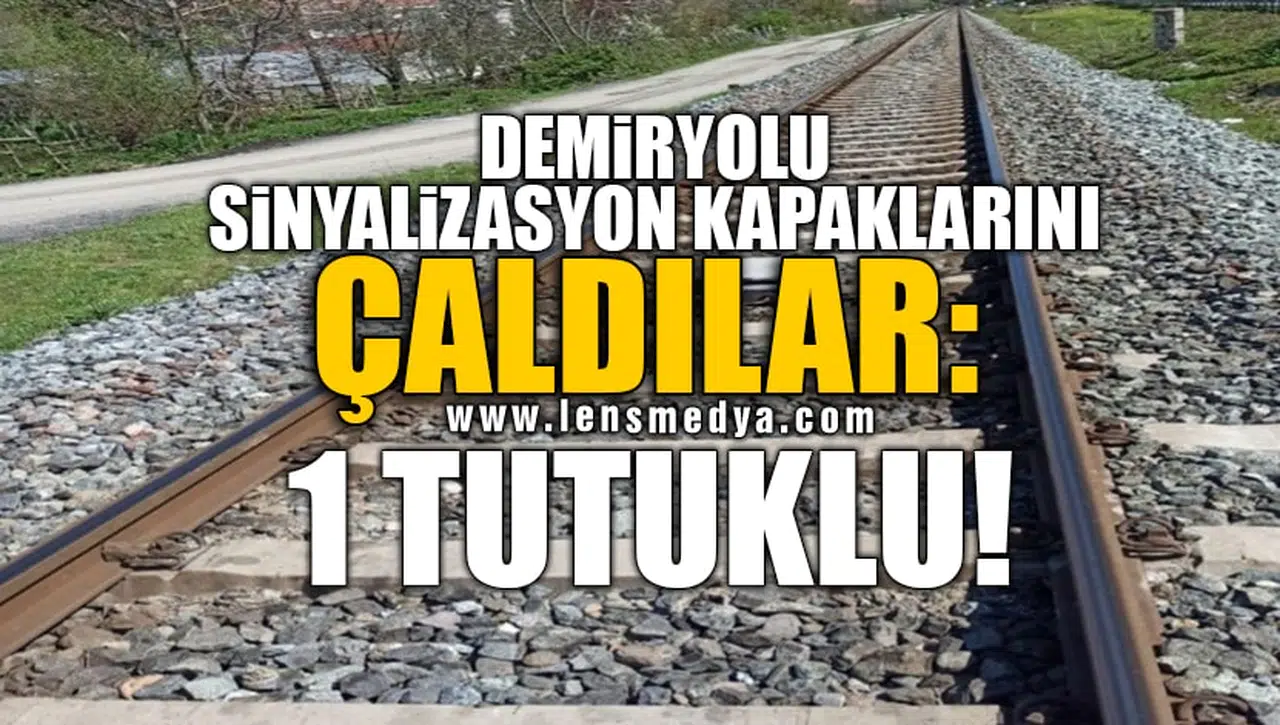 DEMİRYOLU SİNYALİZASYON KAPAKLARINI ÇALDILAR: 1 TUTUKLU!