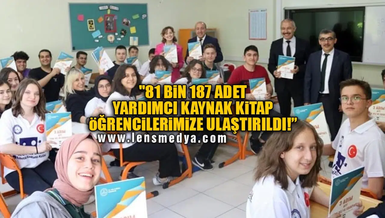 "81 BİN 187 ADET YARDIMCI KAYNAK KİTAP ÖĞRENCİLERİMİZE ULAŞTIRILDI!"