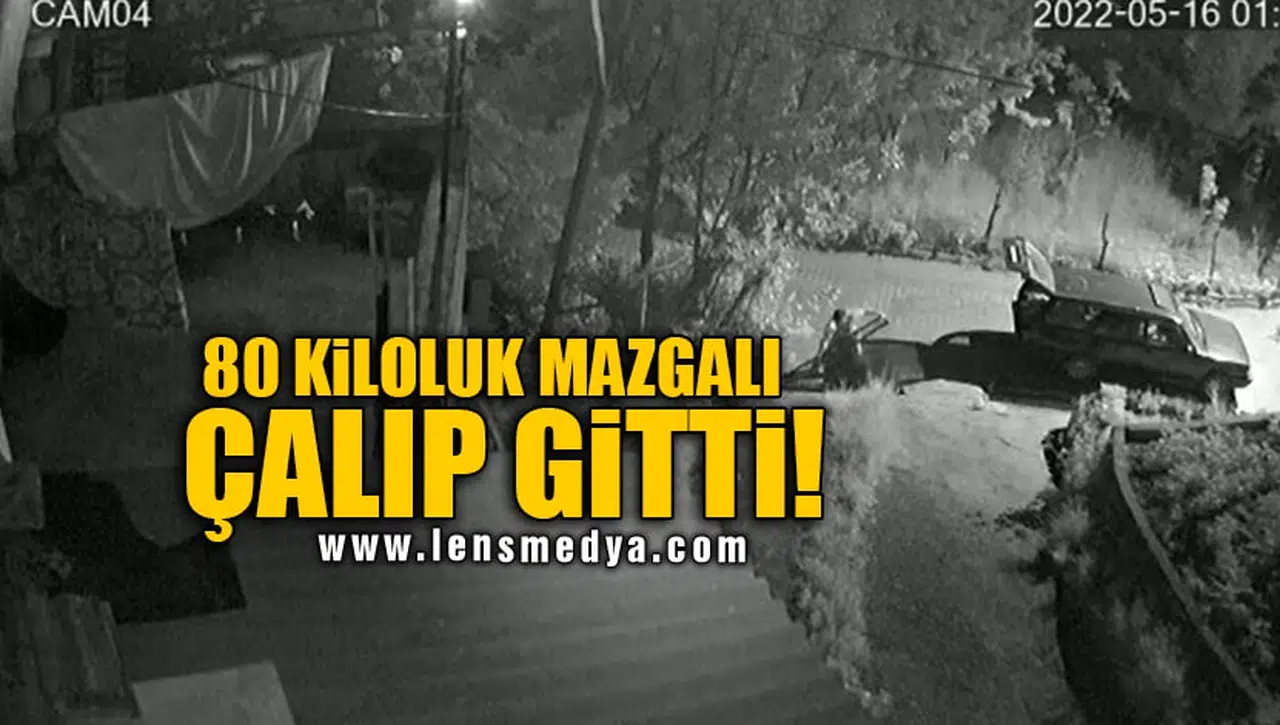 80 KİLOLUK MAZGALI ÇALIP GİTTİ!