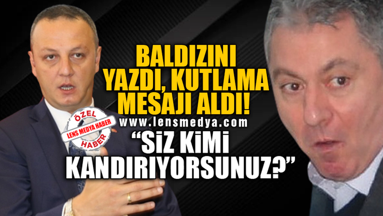 BALDIZINI YAZAN GAZETECİYİ KUTLADI!