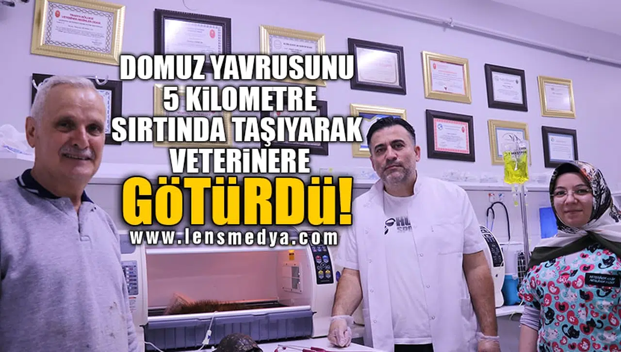 5 KİLOMETRE SIRTINDA TAŞIYARAK VETERİNERE GÖTÜRDÜ!