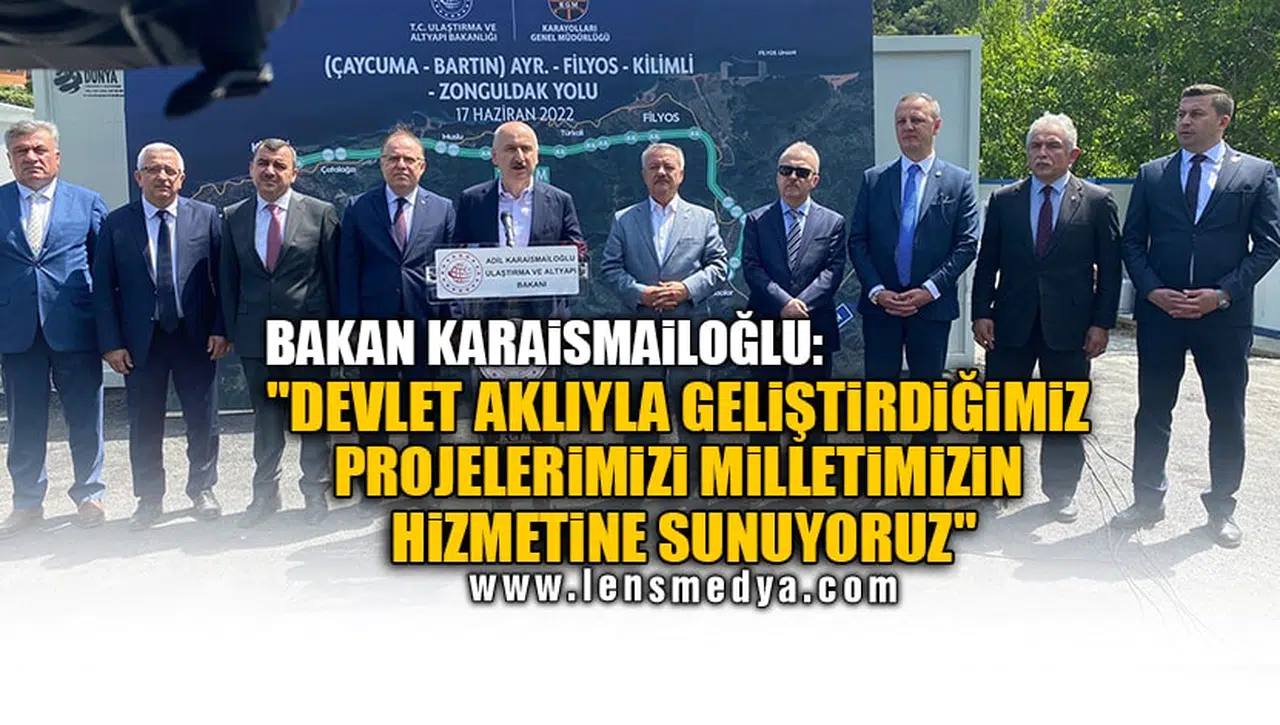 "DEVLET AKLIYLA GELİŞTİRDİĞİMİZ PROJELERİMİZİ MİLLETİMİZİN HİZMETİNE SUNUYORUZ"